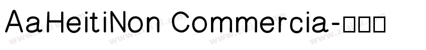 AaHeitiNon Commercia字体转换